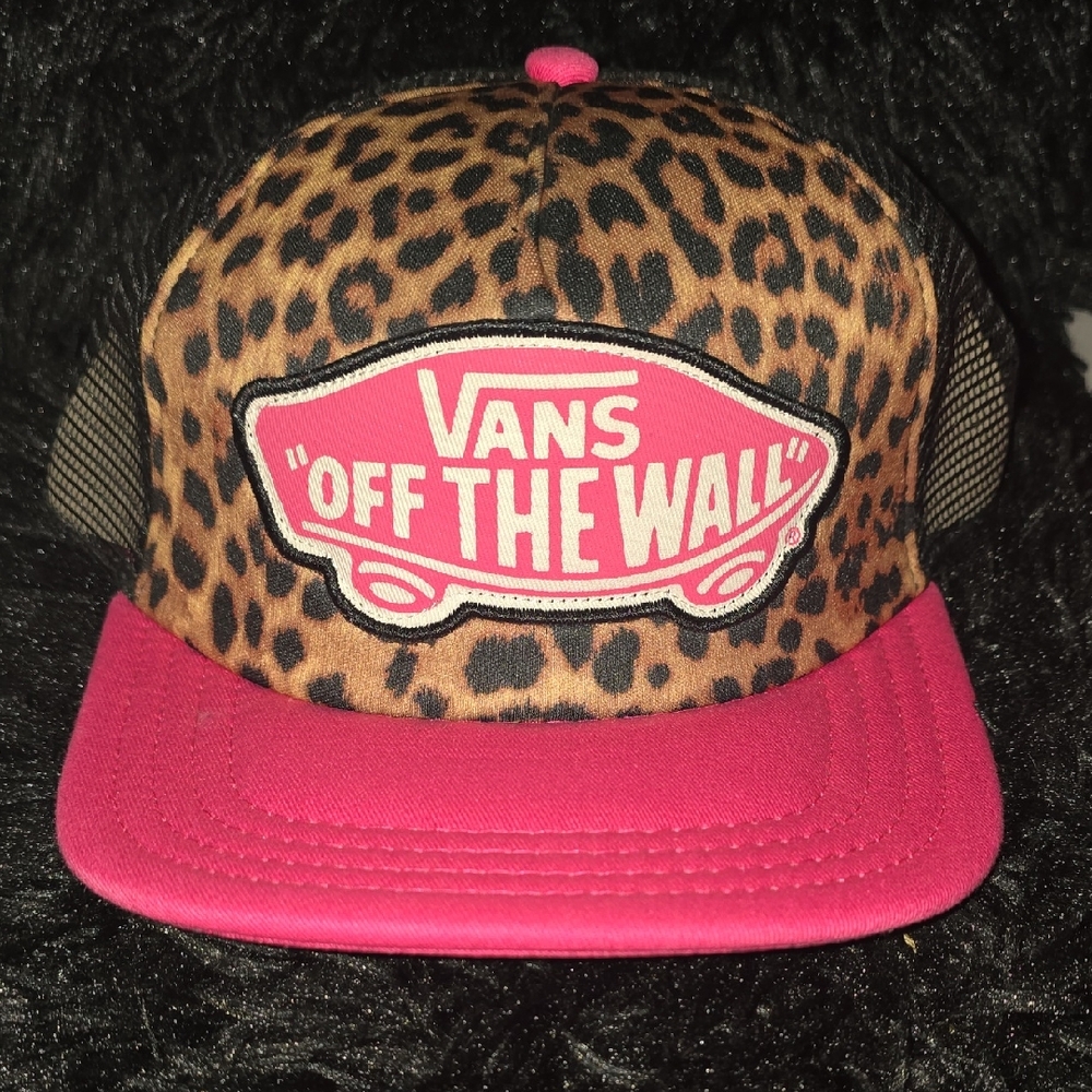 Vans Pink and Leopard Trucker Hat